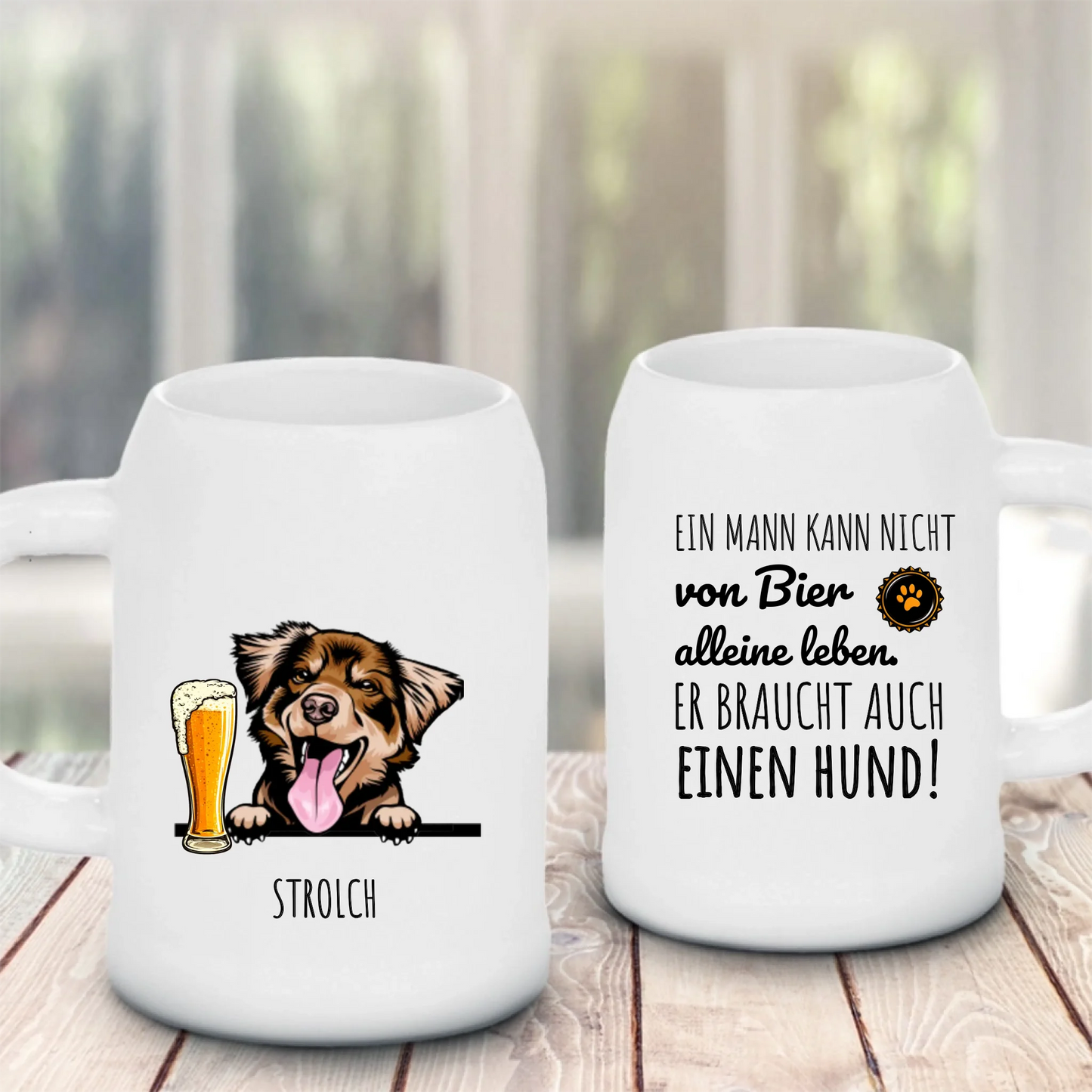 Bierkrug Glas