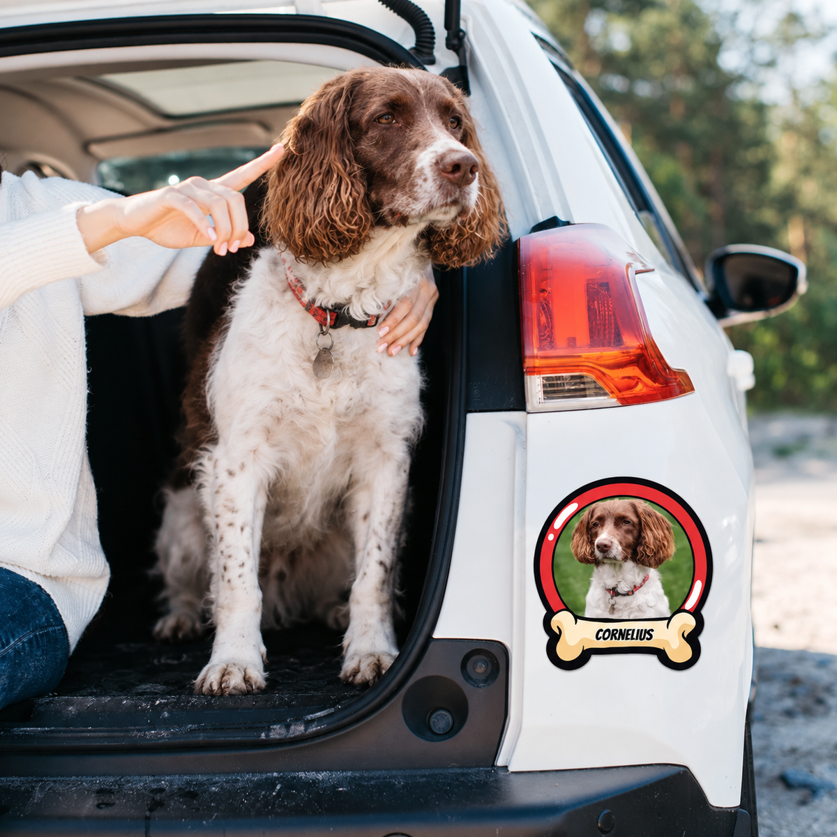 Autocollant de voiture personnalisé - Animal à bord