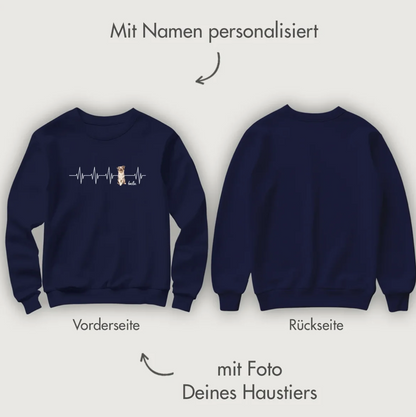 Sweat-shirt personnalisé - Battement de cœur