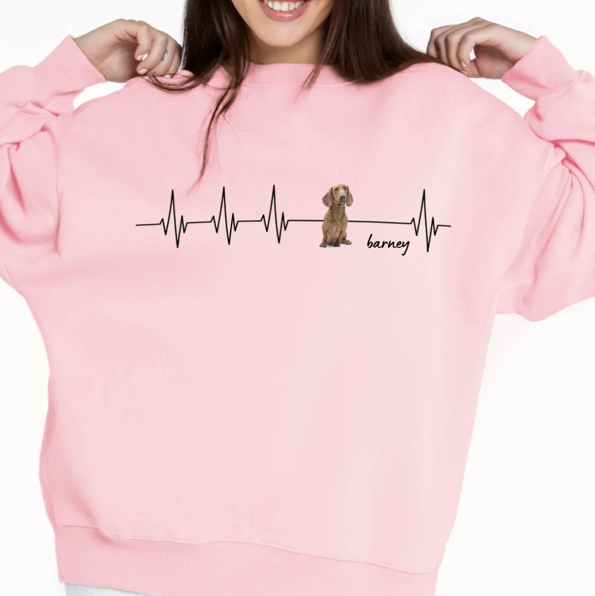Sweat-shirt personnalisé - Battement de cœur