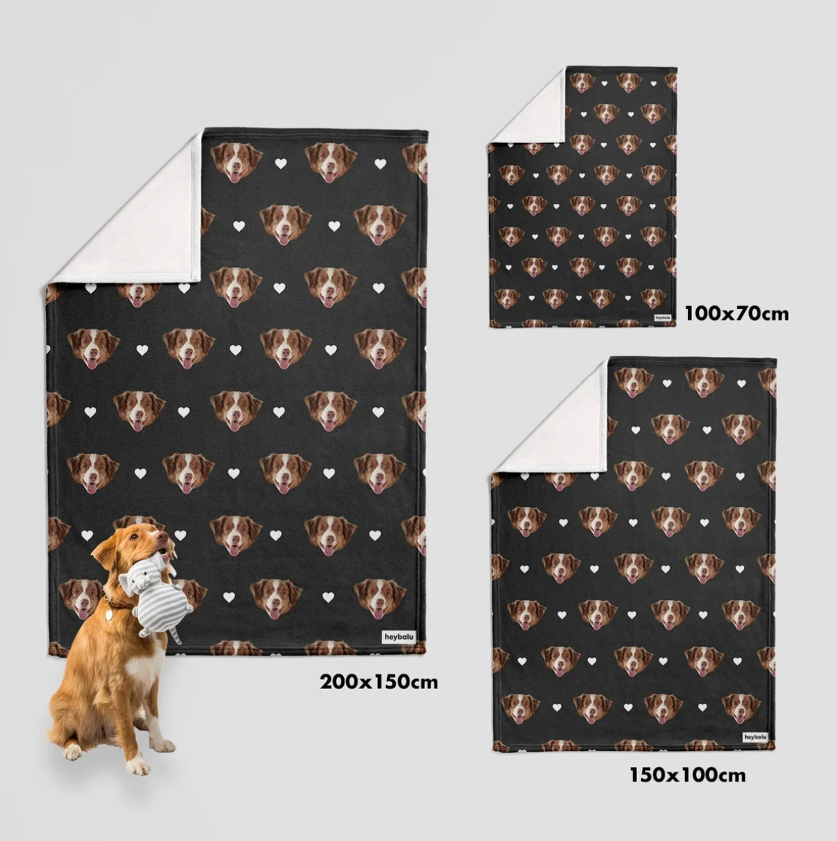 Couverture pour animal personnalisée - Têtes d'animaux